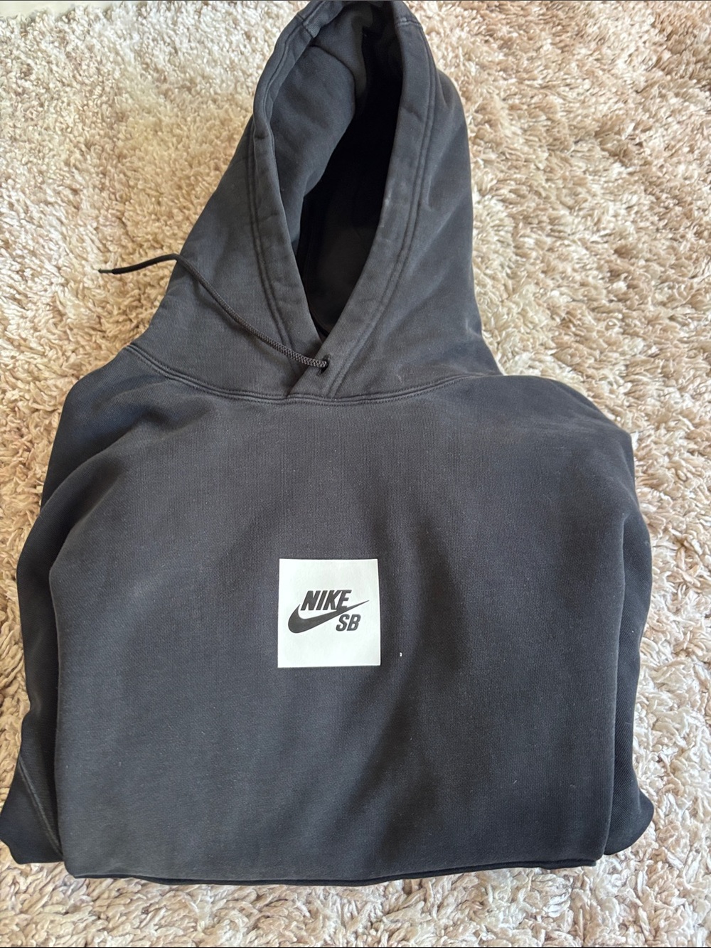 Nike Black Zip-Up Style Hoodie with Center SB Logo
